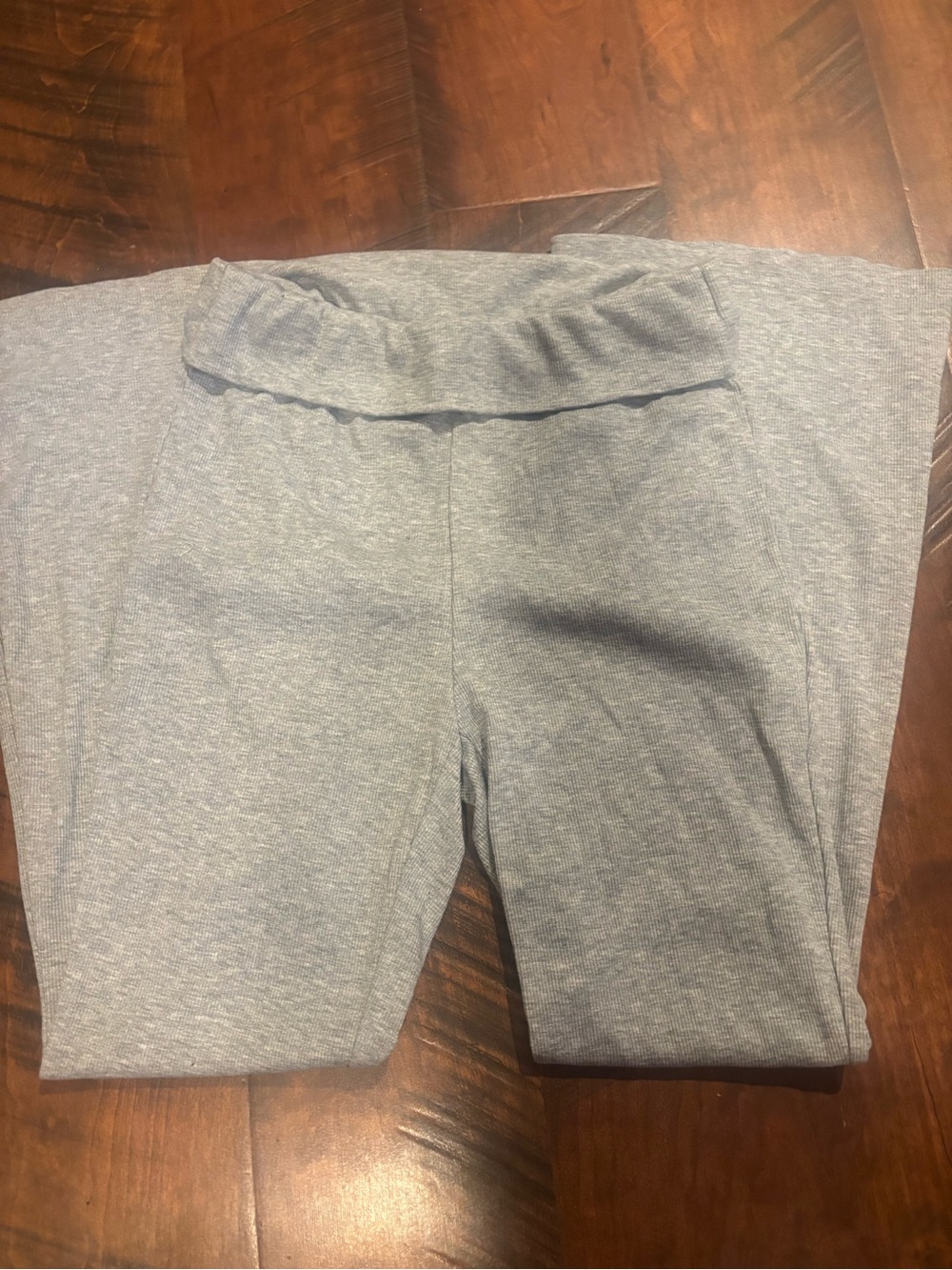 SHEIN Light Gray Flare Pants